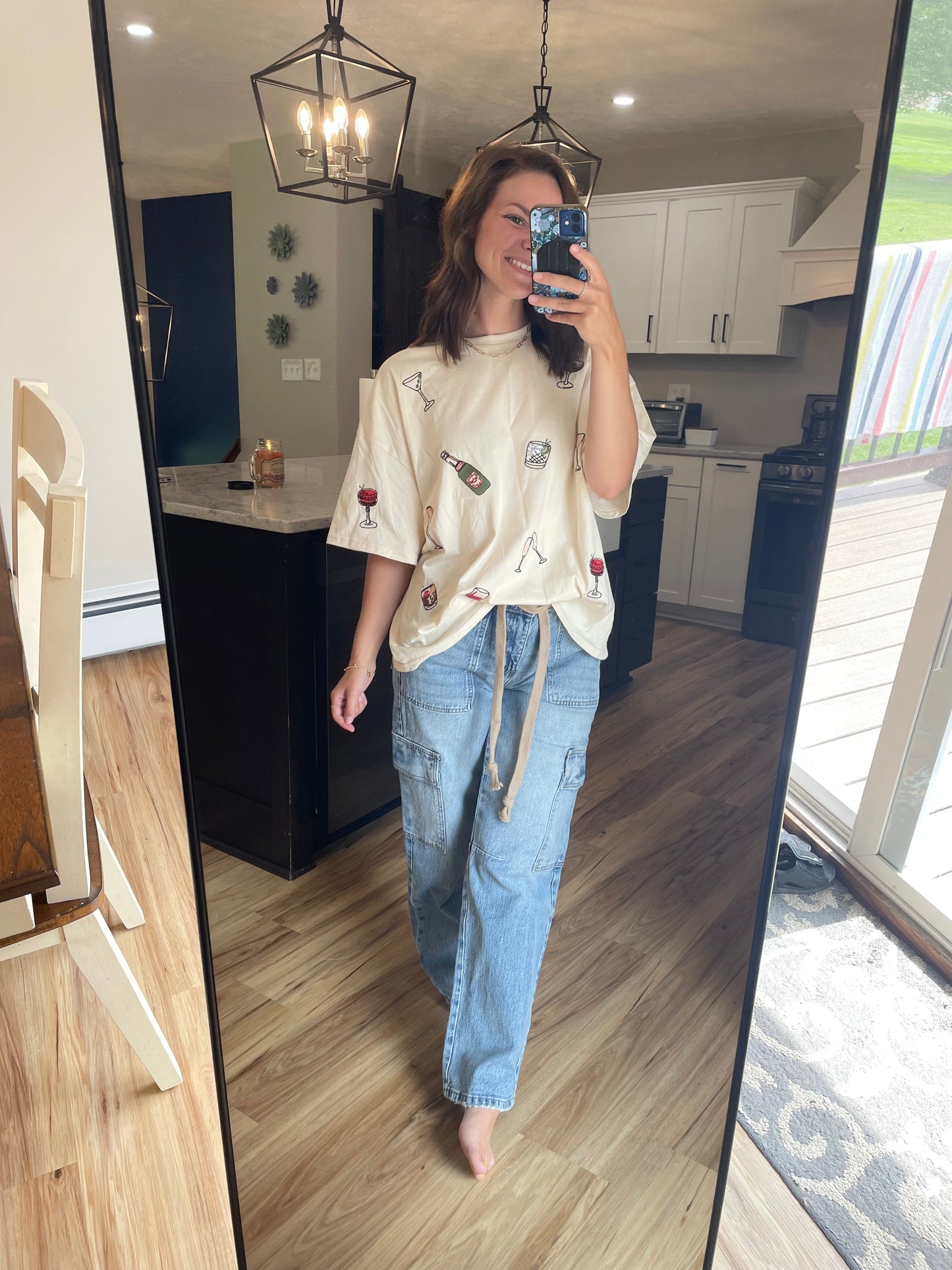 Cocktail Embroidered Tee