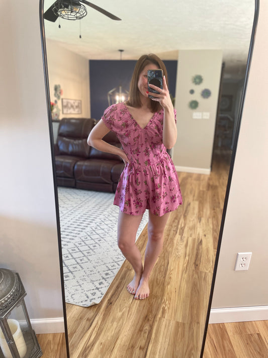 Floral Ruffle Romper