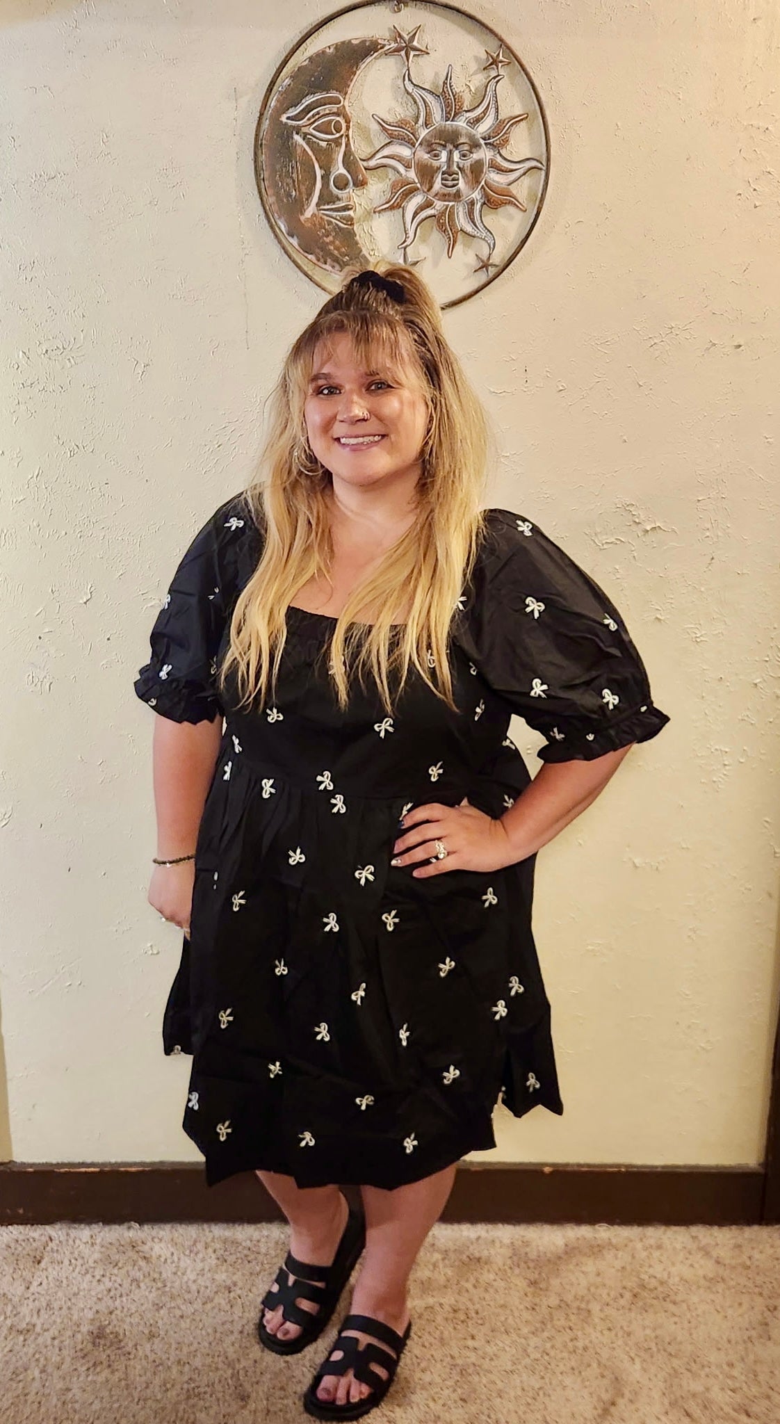 Bow Detail Mini Dress