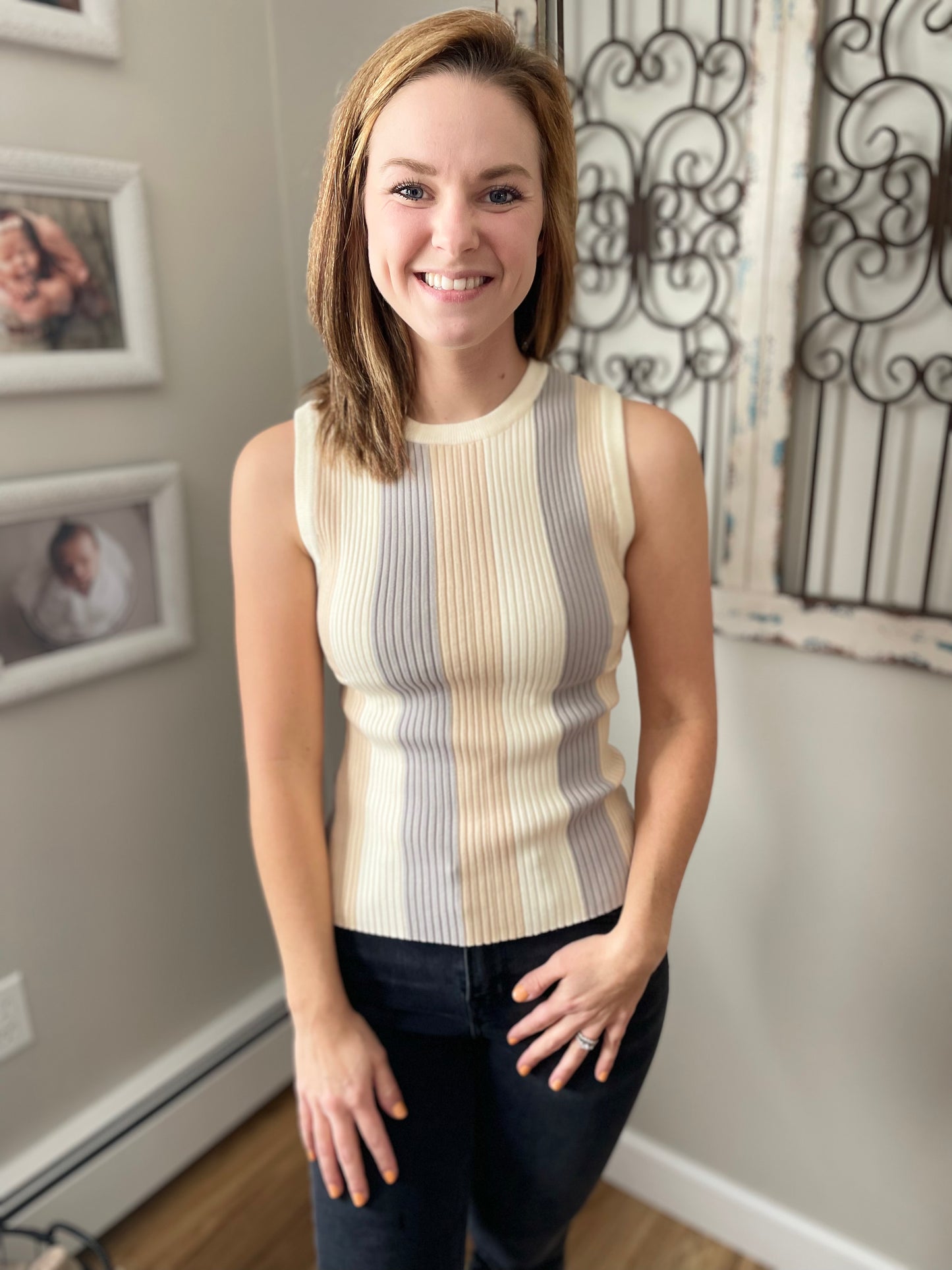 Colorblock Sweater Tank