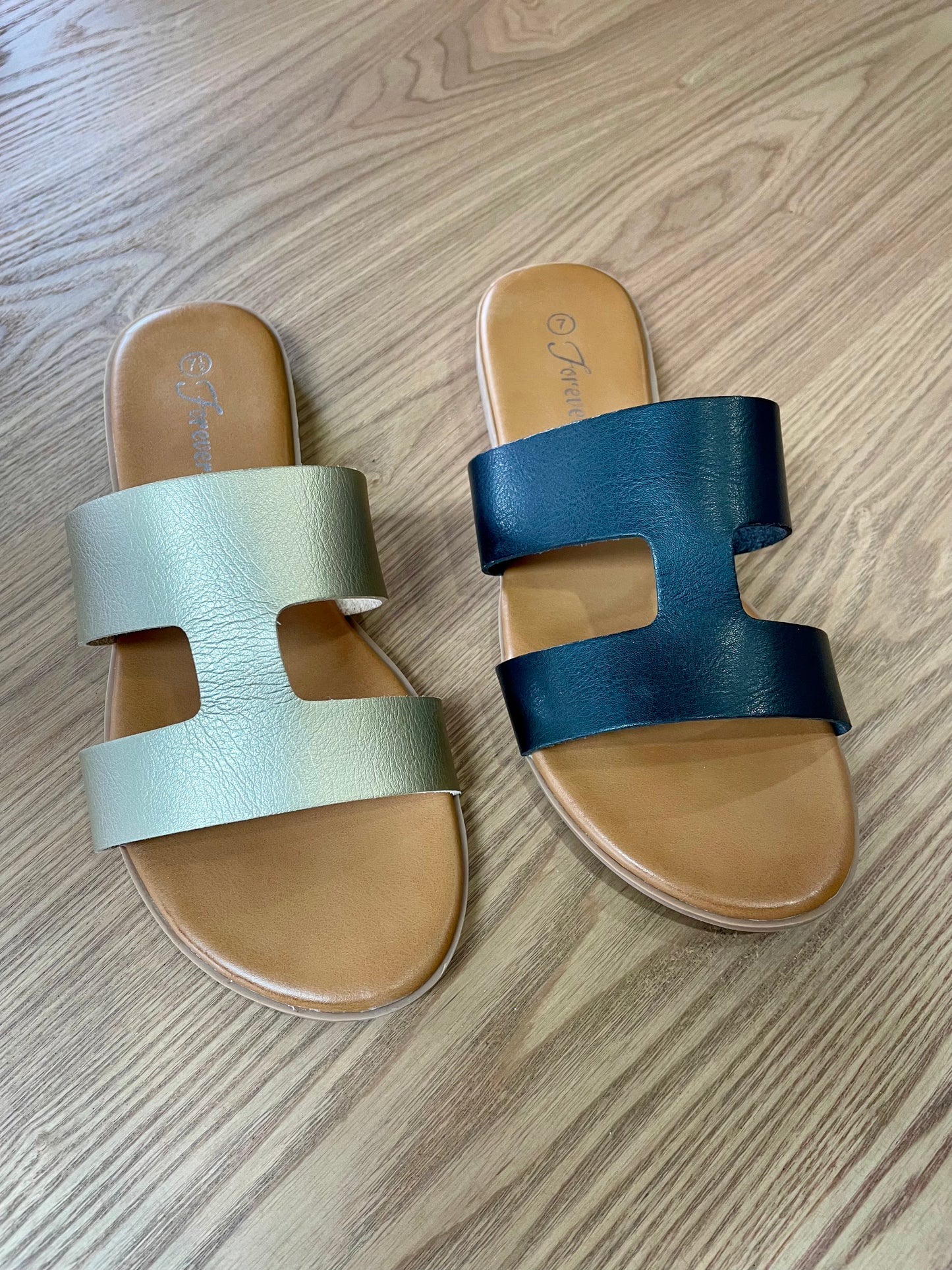 Side Cut Flat Sandal