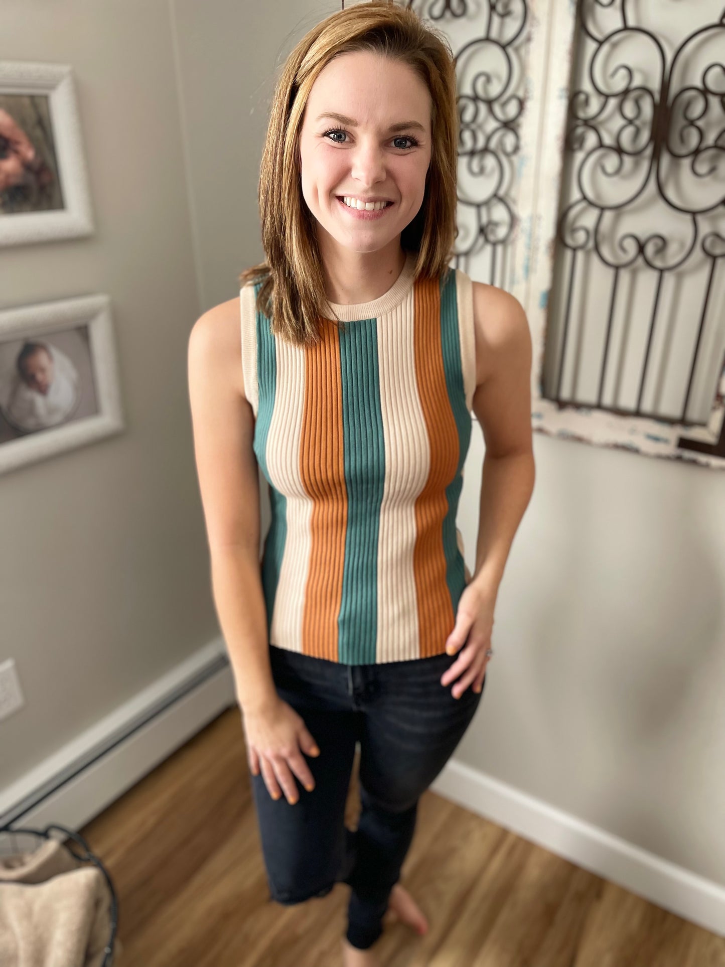 Colorblock Sweater Tank