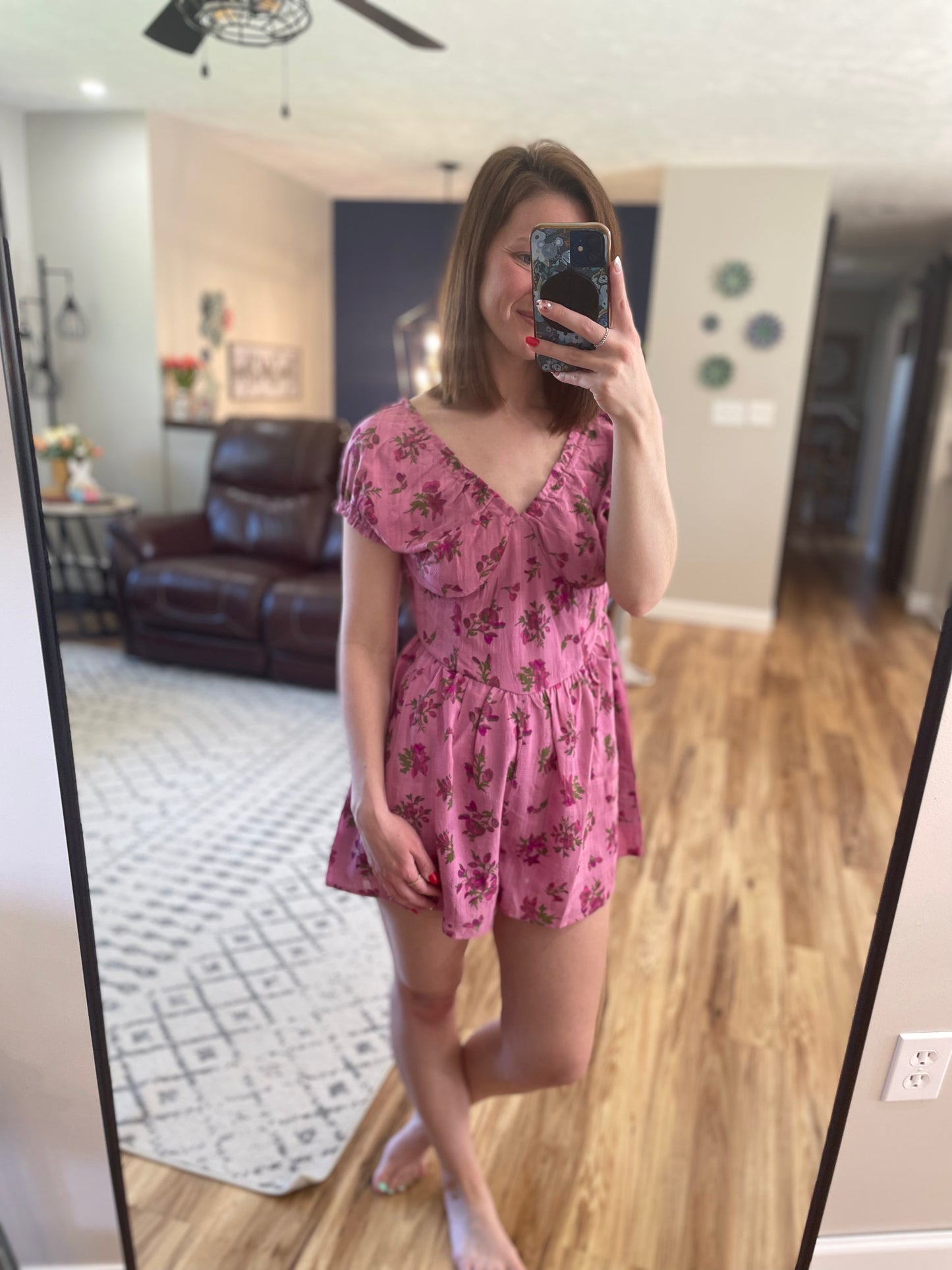 Floral Ruffle Romper