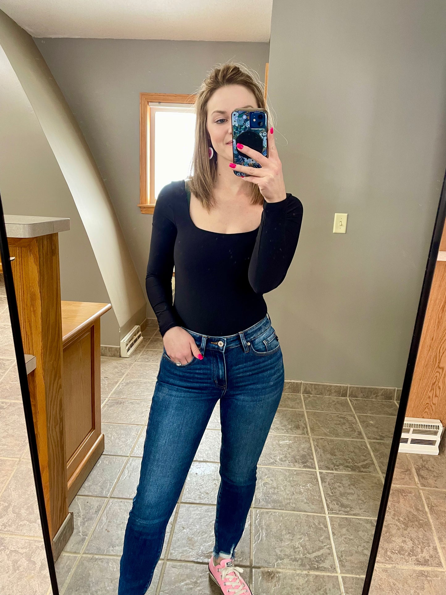 Double Layered Square Neck Bodysuit