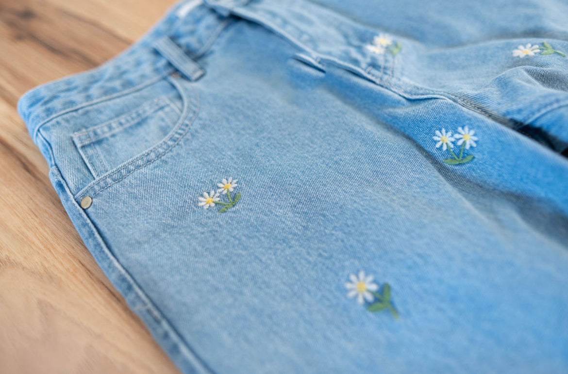 The Daisy Girl Embroidered Jean