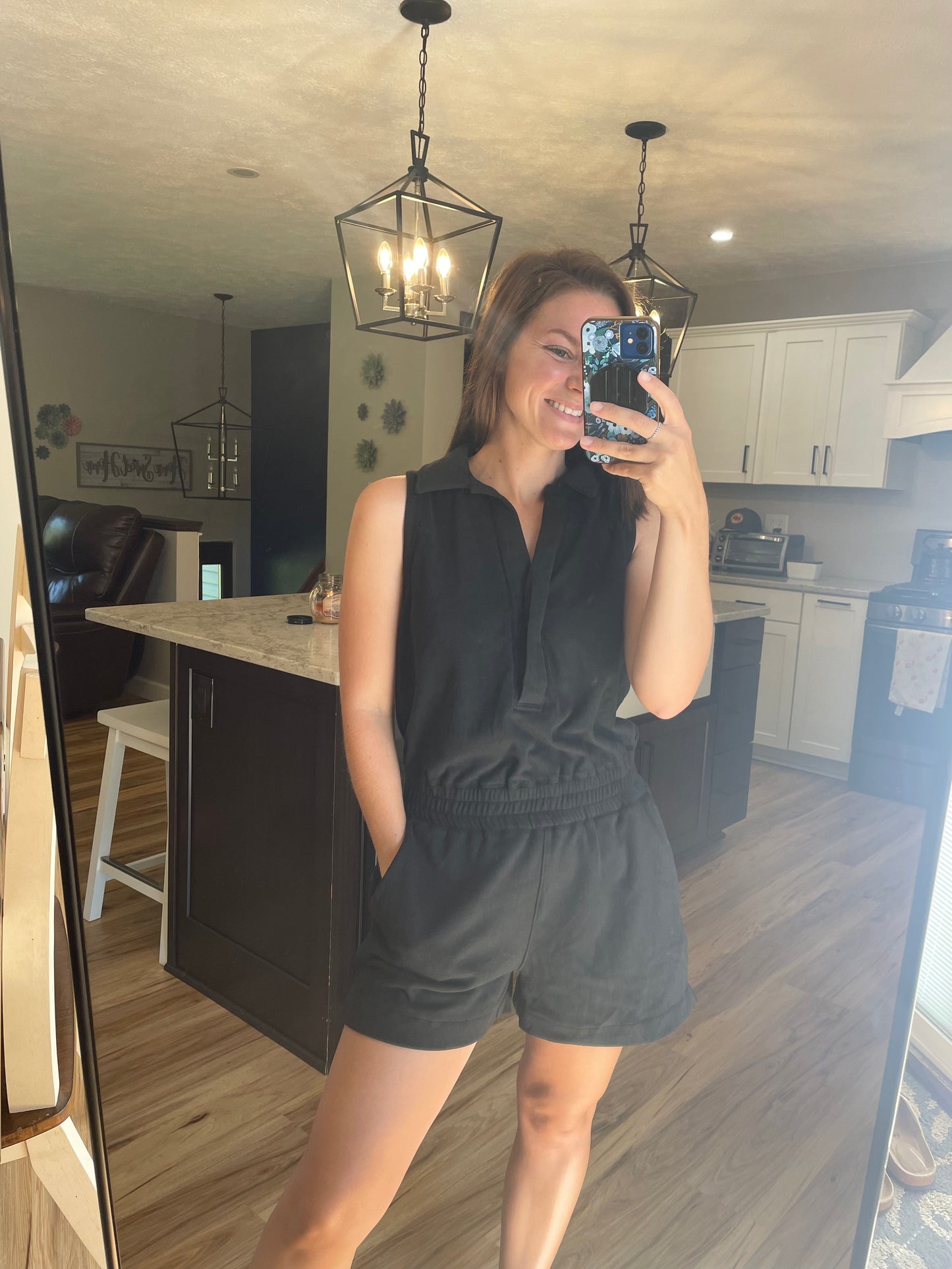 Athletic Collared Romper