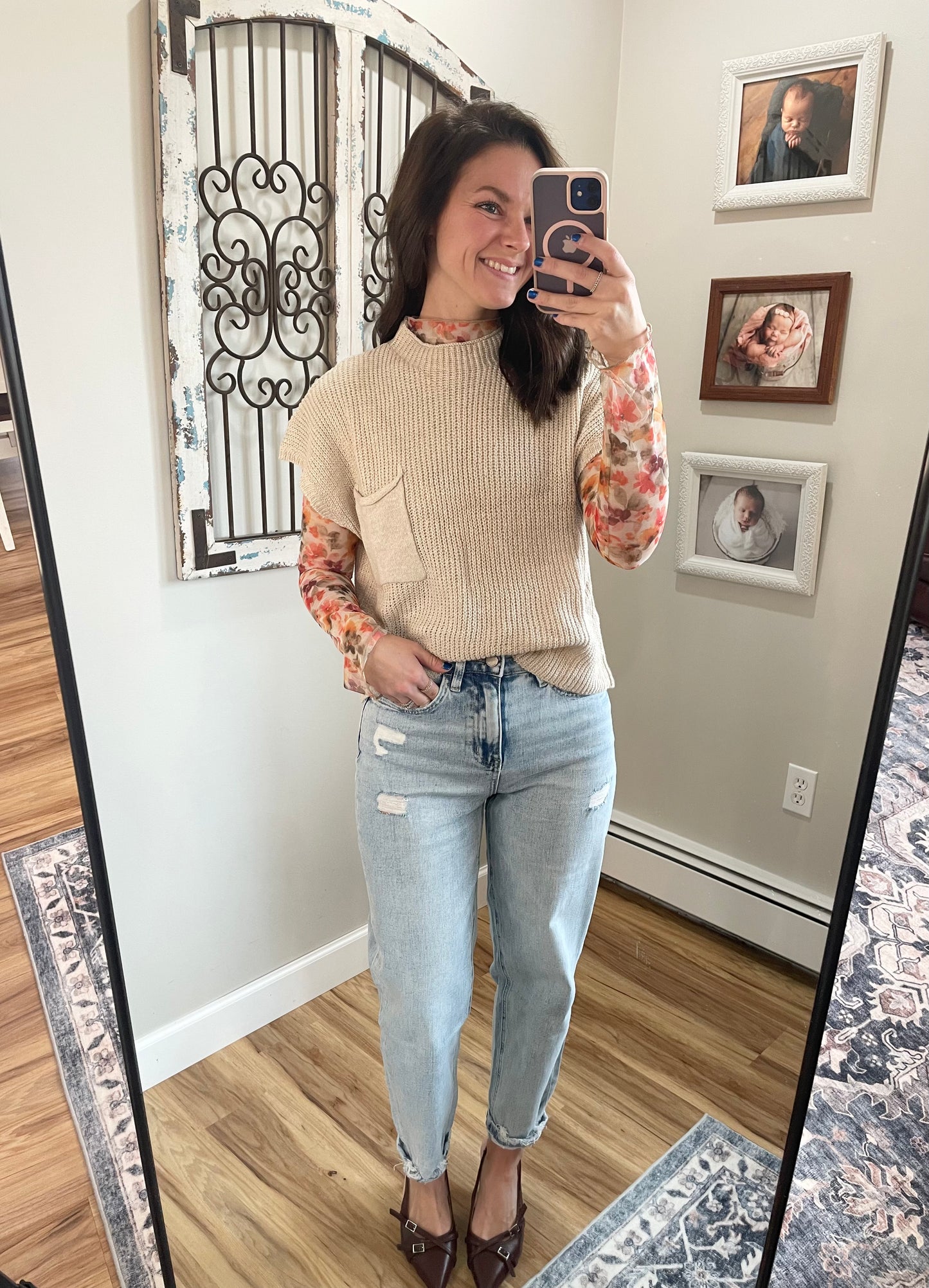 Drop Shoulder Sweater Top