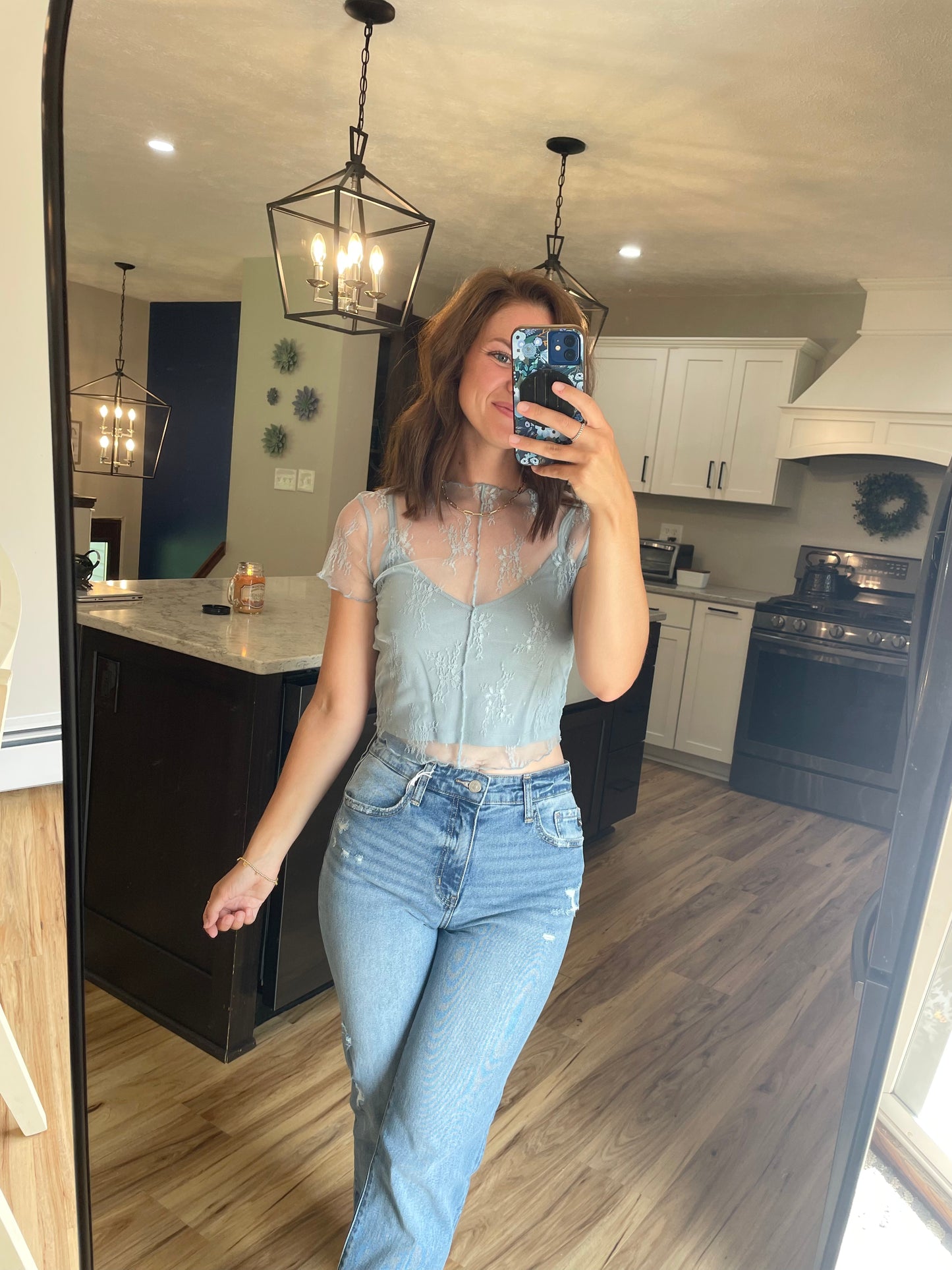 Lace Tank Lined Top