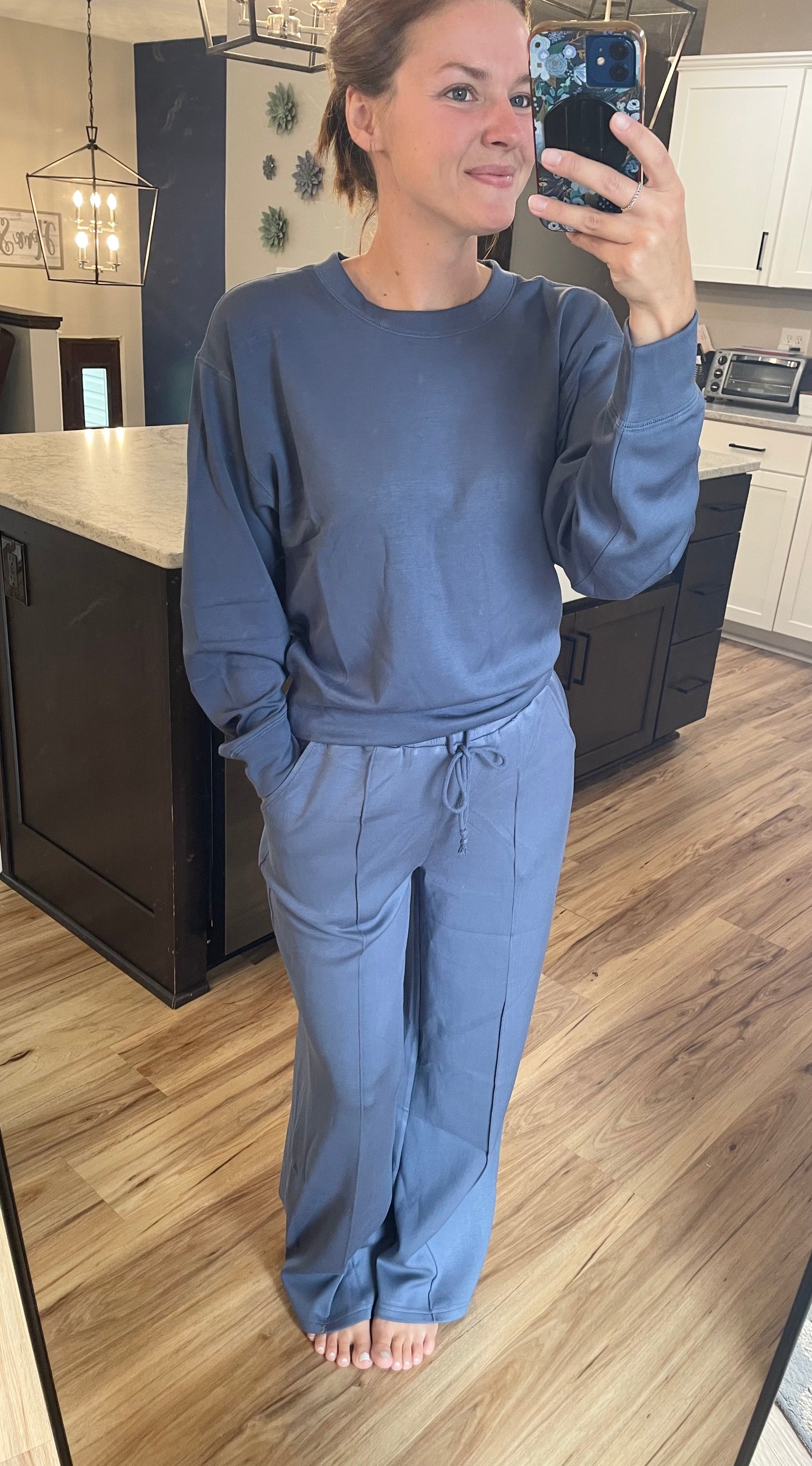 Drawstring Wide Leg Pants