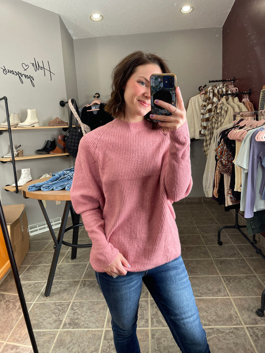 Oversized Knit Sweater Top