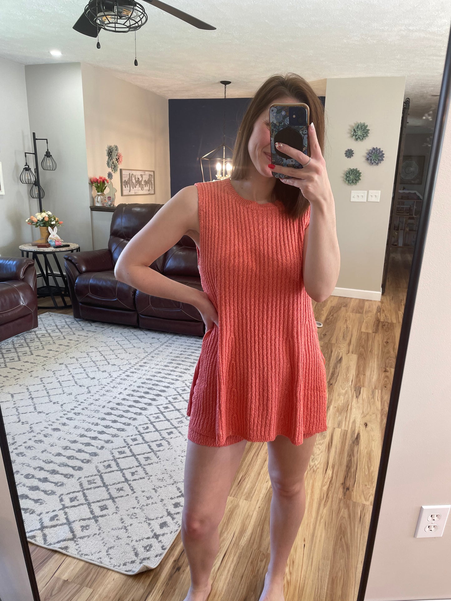Knit Top & Shorts Set