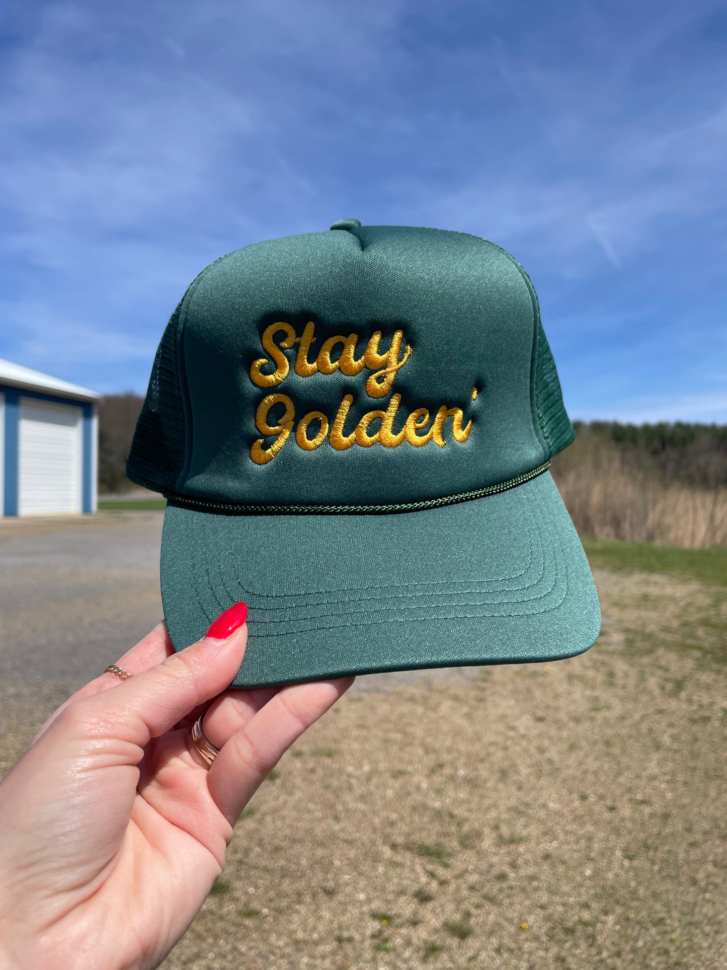 Stay Golden Trucker Hat