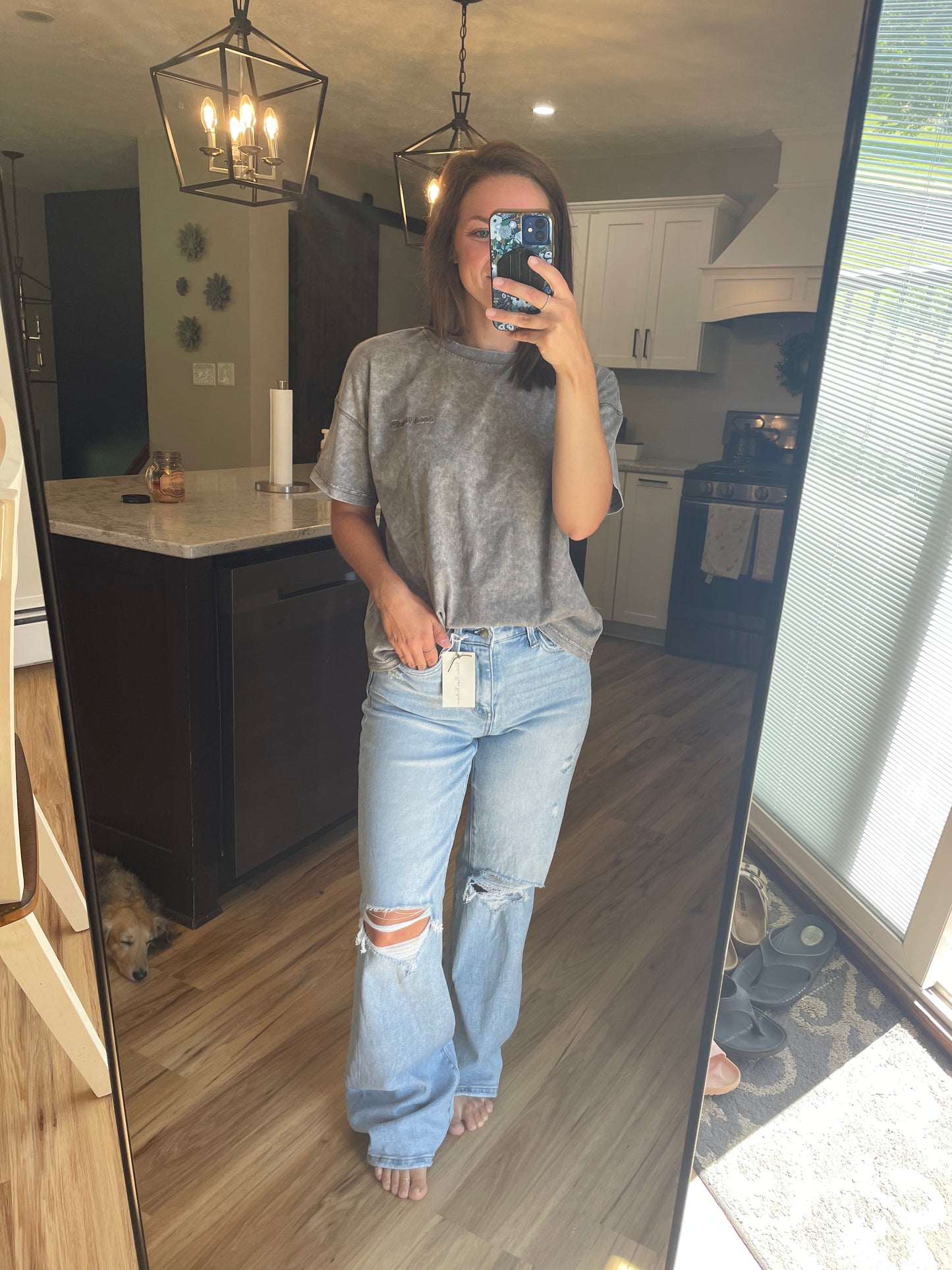 Washed Good Vibes Tee