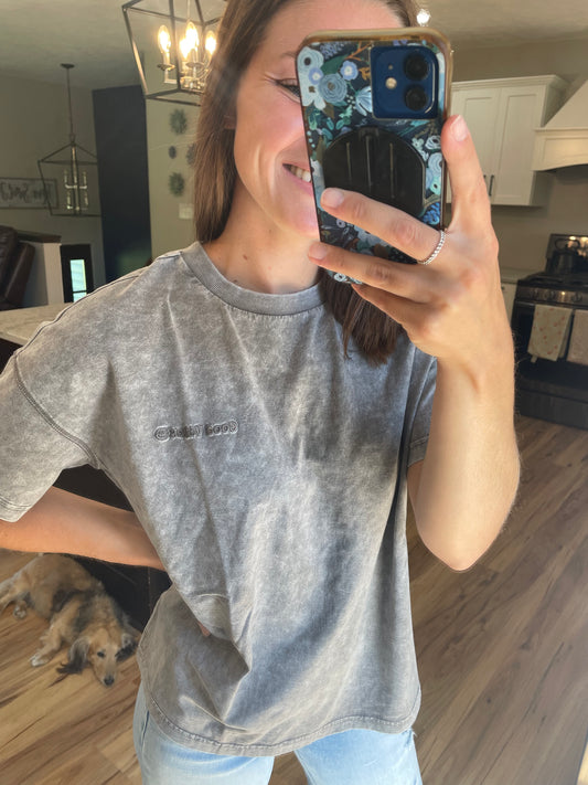 Washed Good Vibes Tee