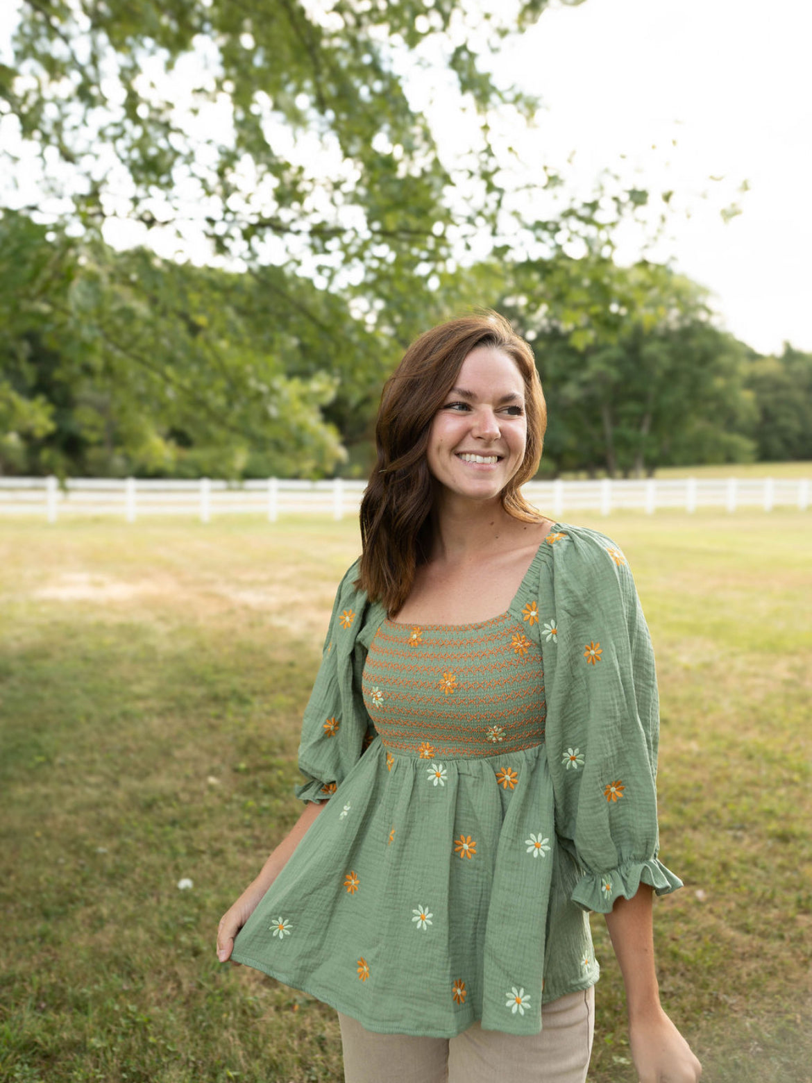 The Cottage Peplum Top