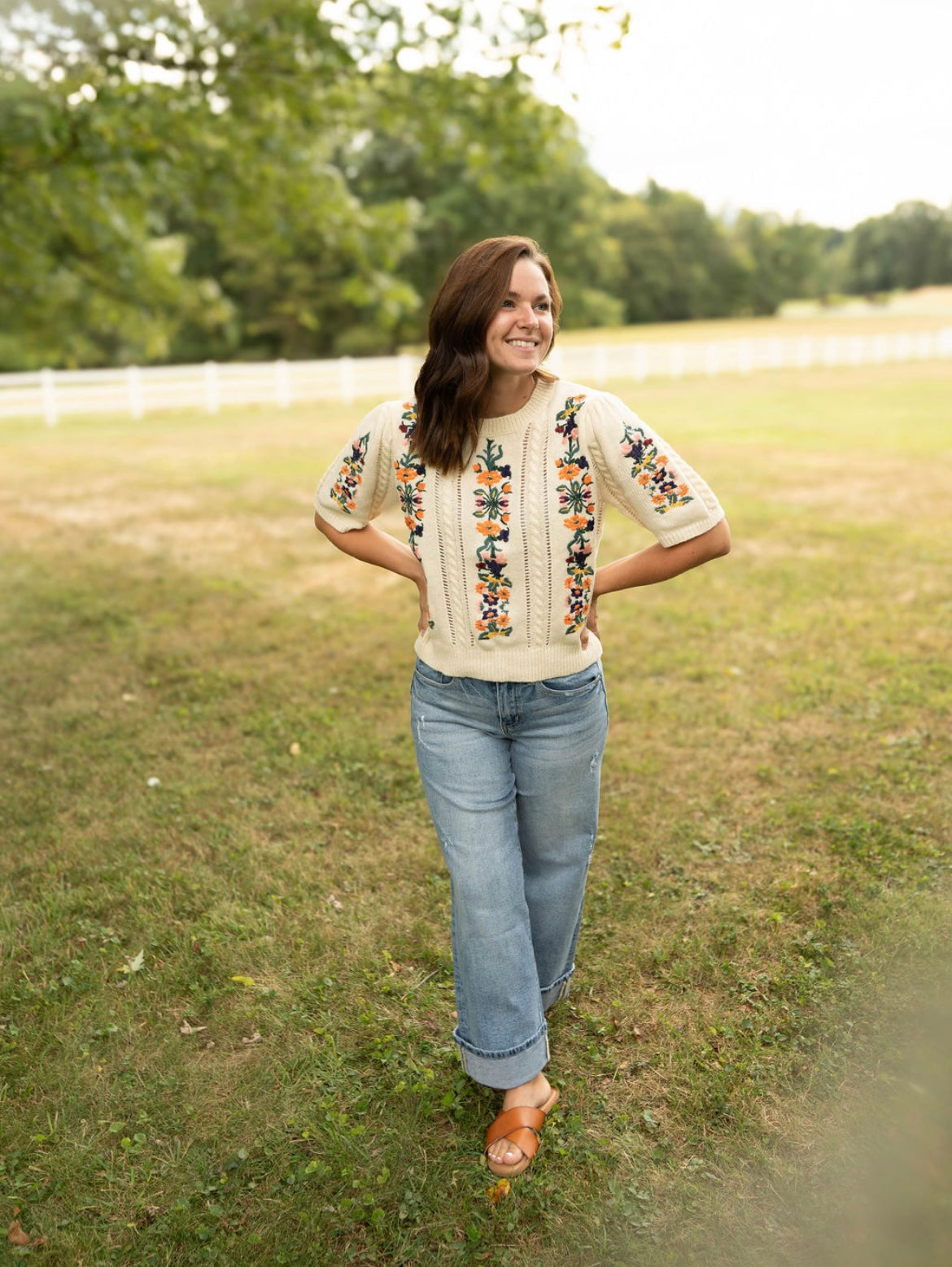 The Fable Floral Sweater