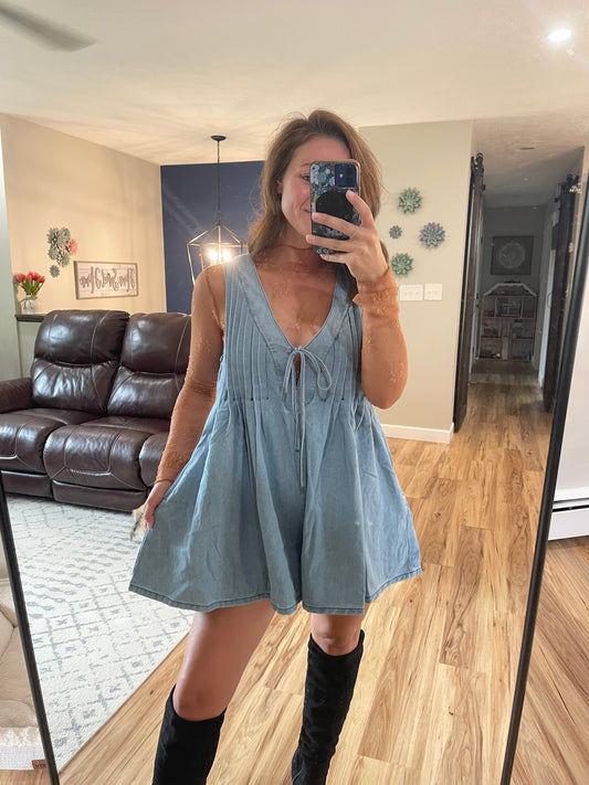 Mesh Lace Long Sleeve Top