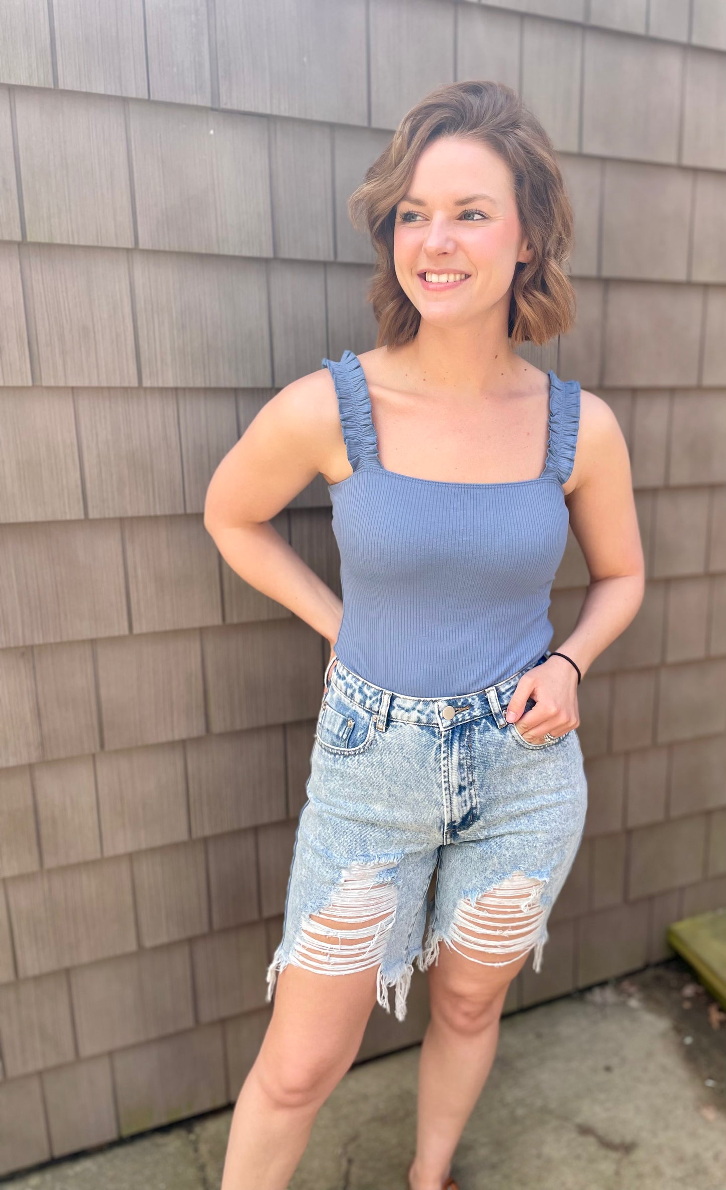 Boyfriend Denim Shorts