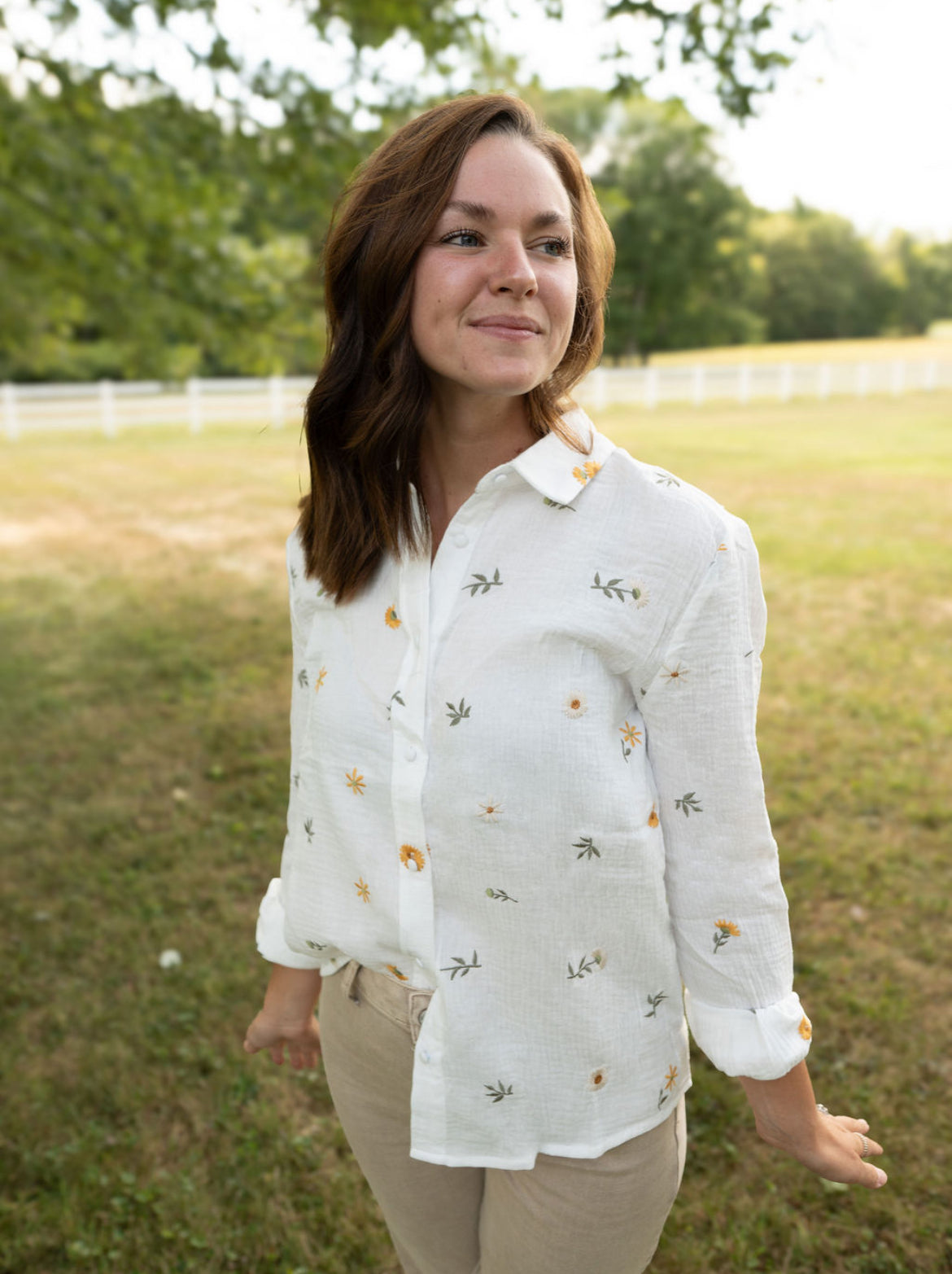 The Daisy Girl Gauze Top