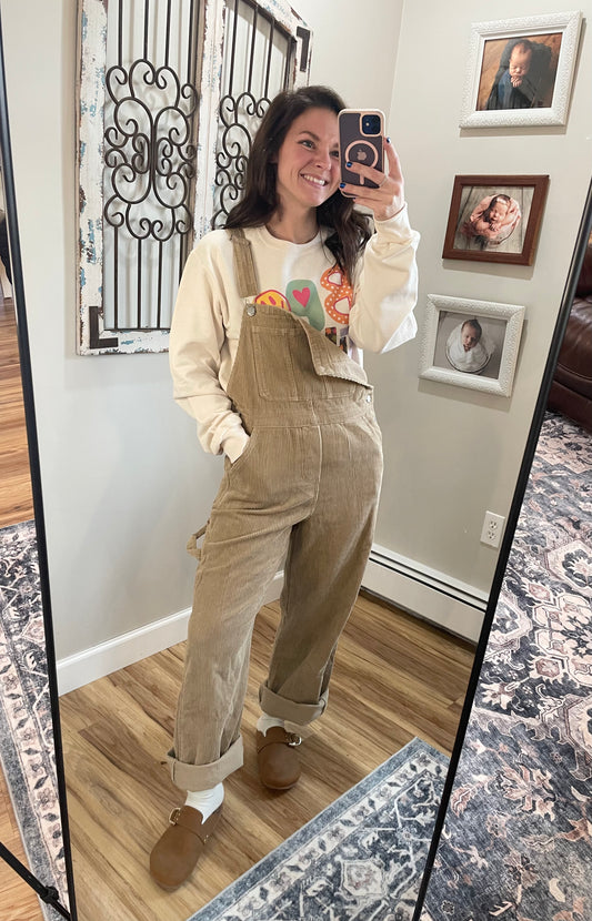 Washed Corduroy Overall