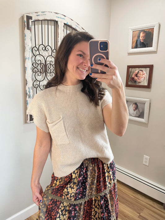 Drop Shoulder Sweater Top