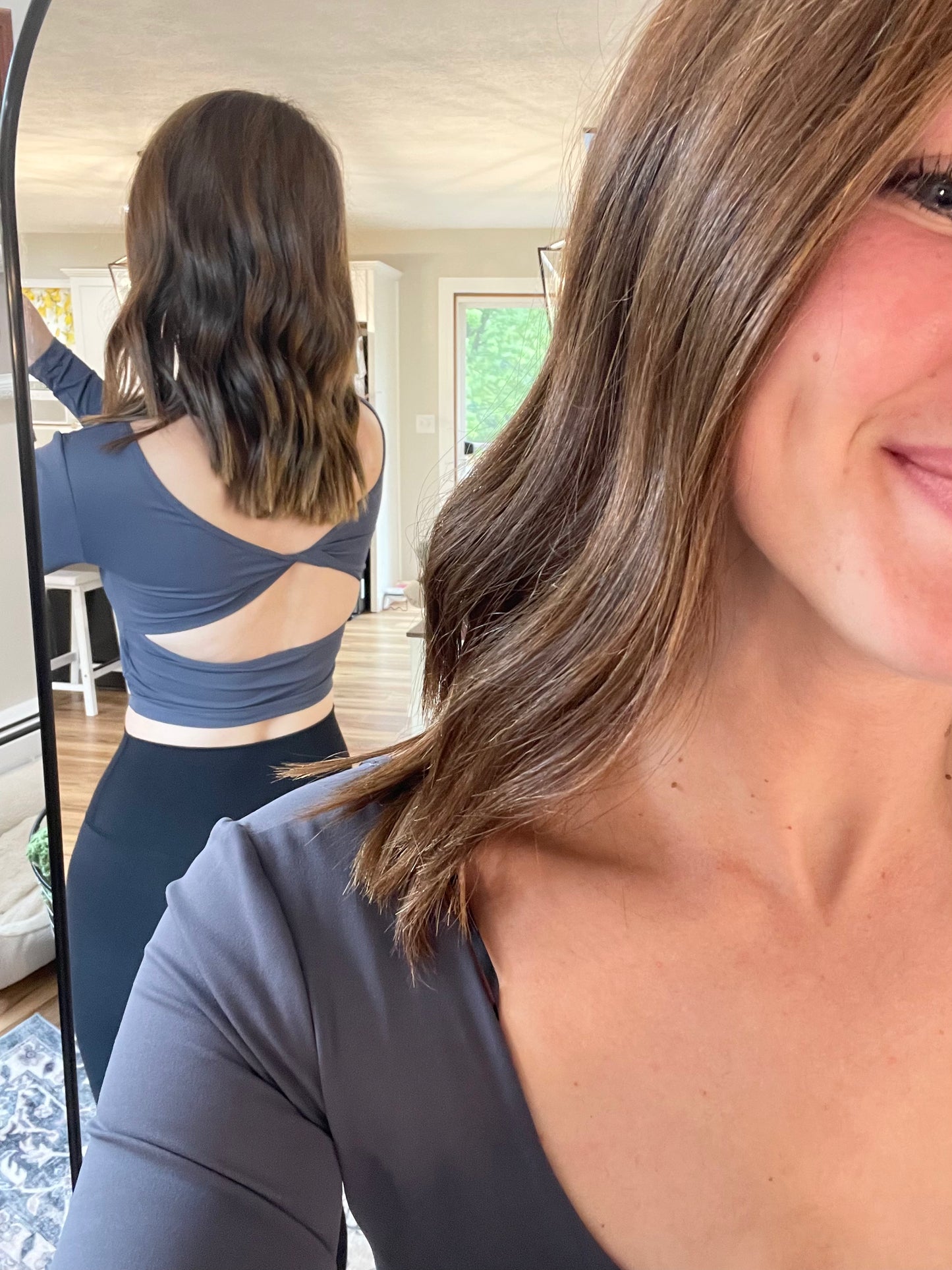 Twist Back Long Sleeve Top