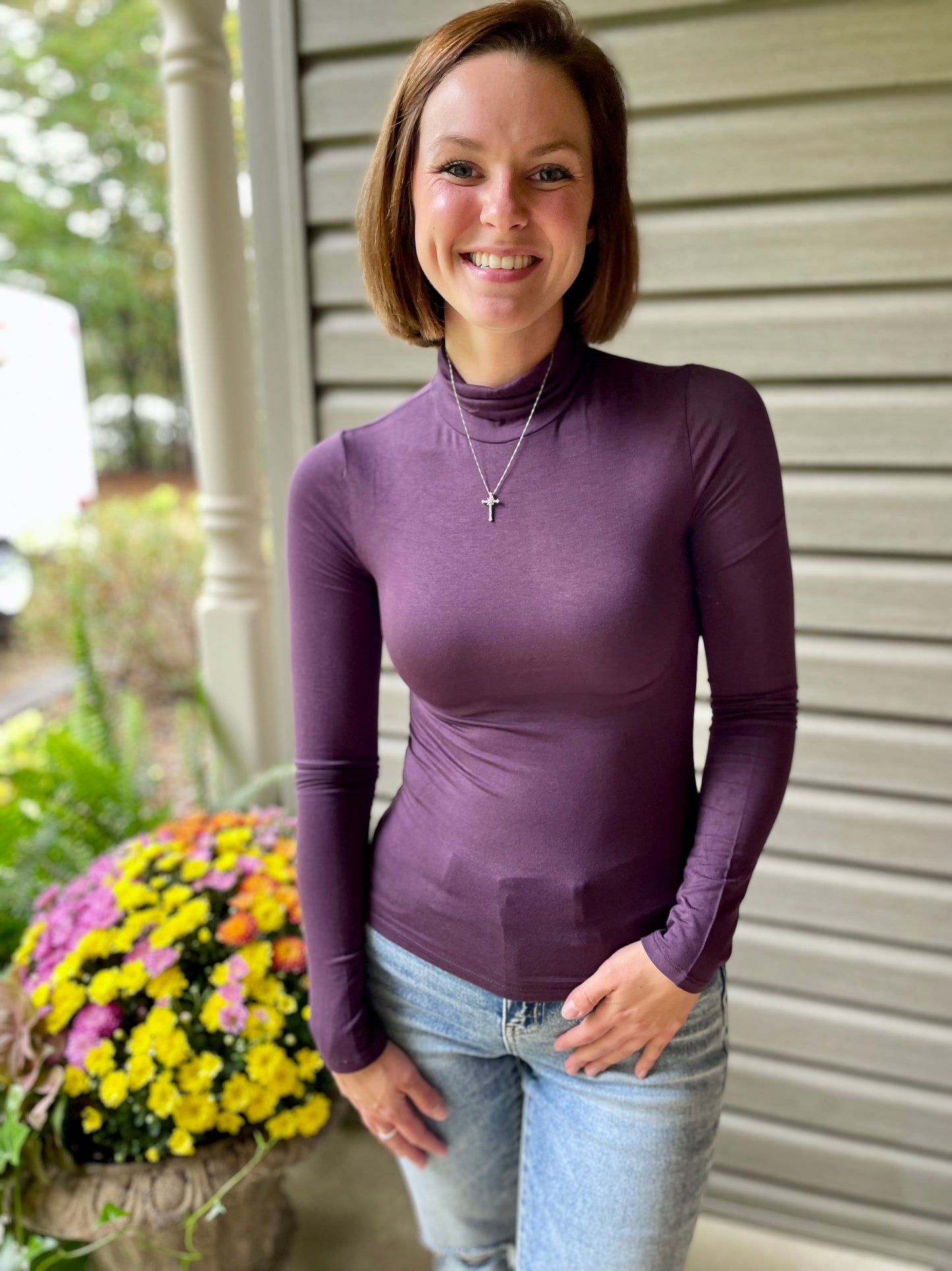 Turtleneck Long Sleeve Top