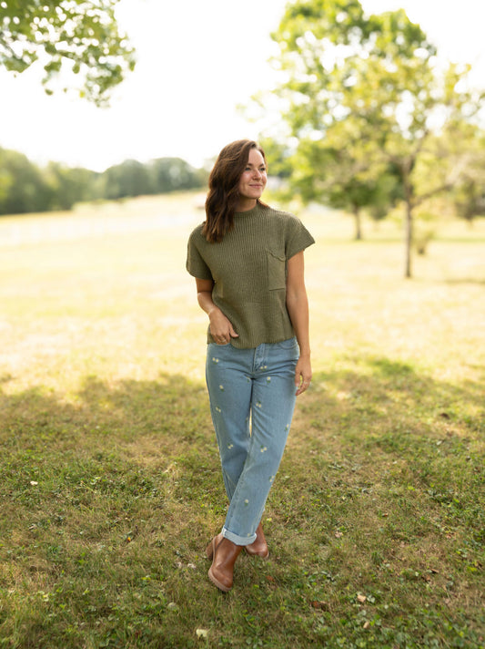 The Daisy Girl Embroidered Jean