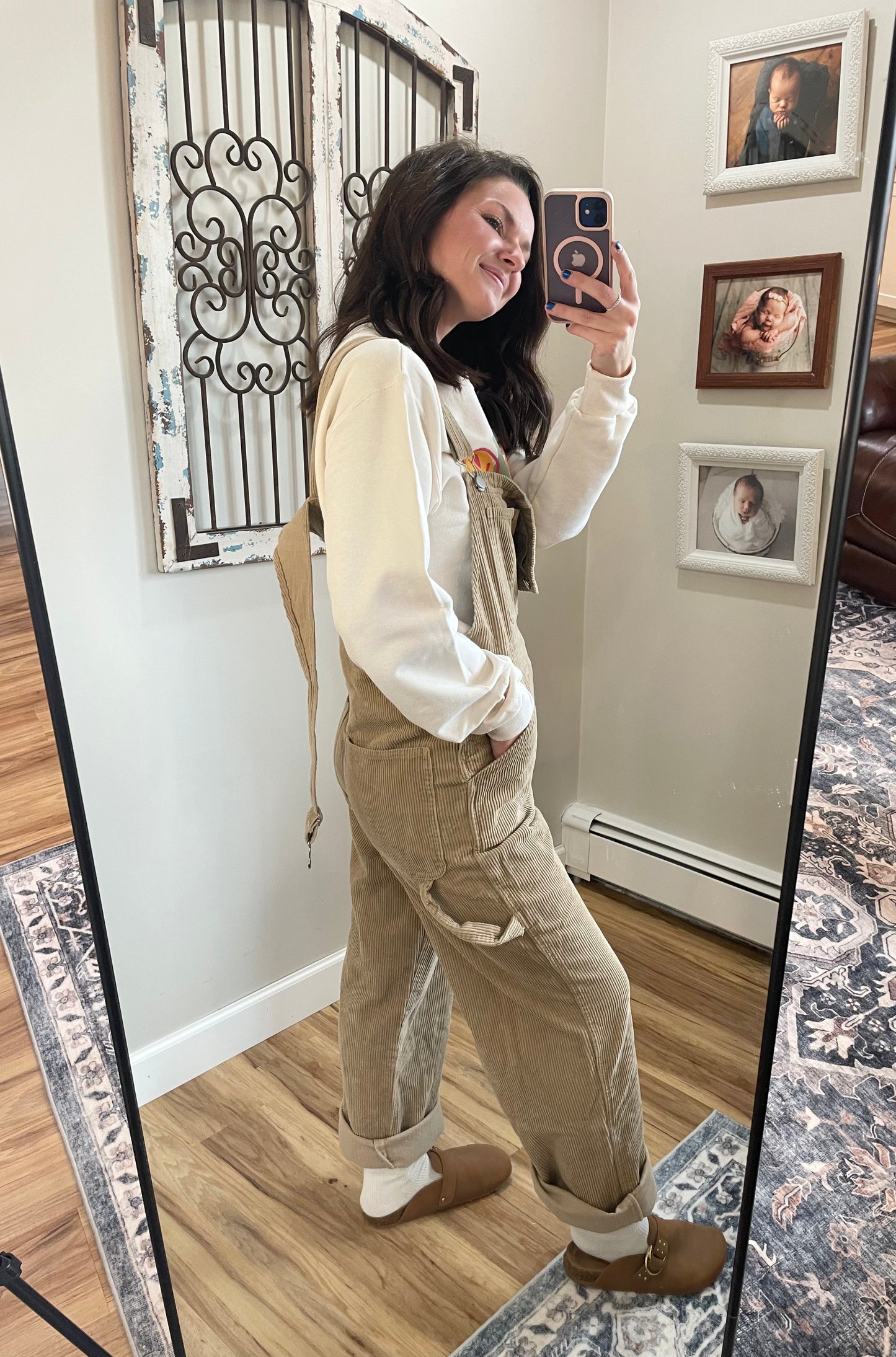 Washed Corduroy Overall