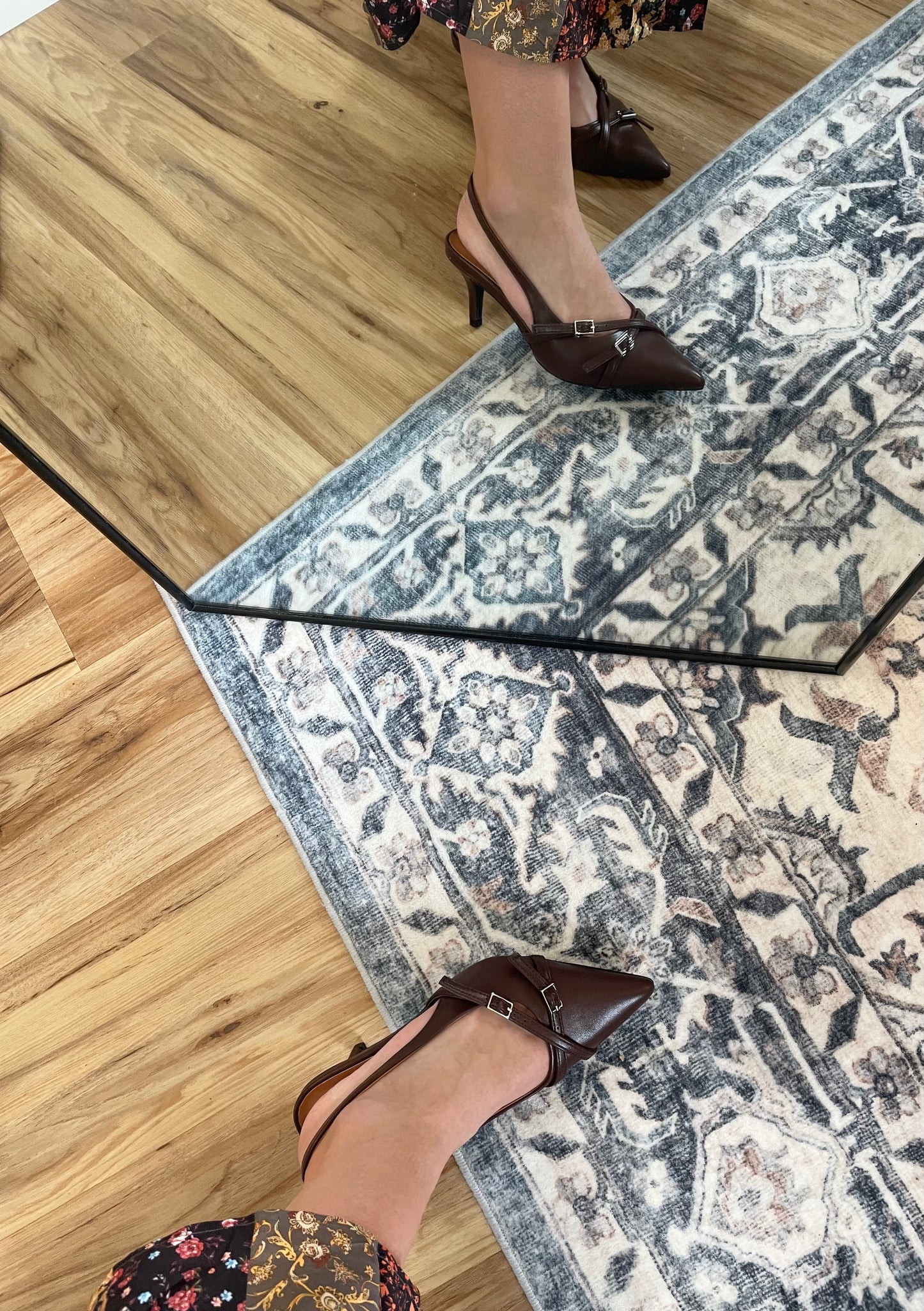 Sling Back Mid High Pump