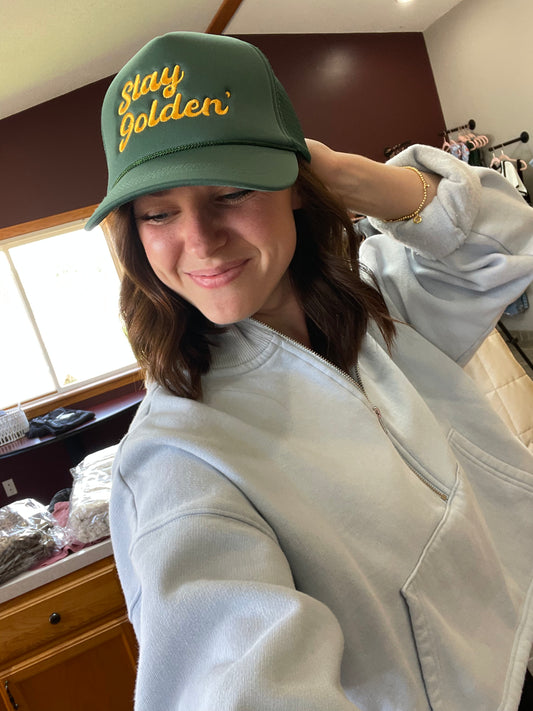 Stay Golden Trucker Hat