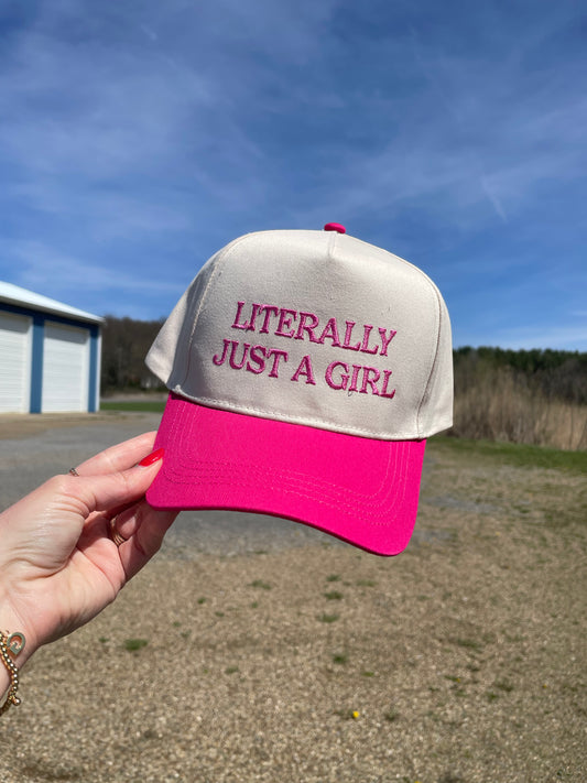Literally Just a Girl Trucker Hat
