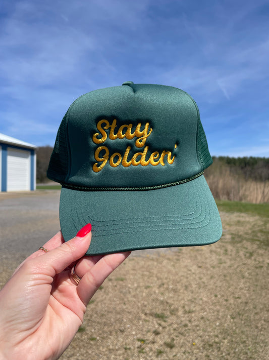 Stay Golden Trucker Hat