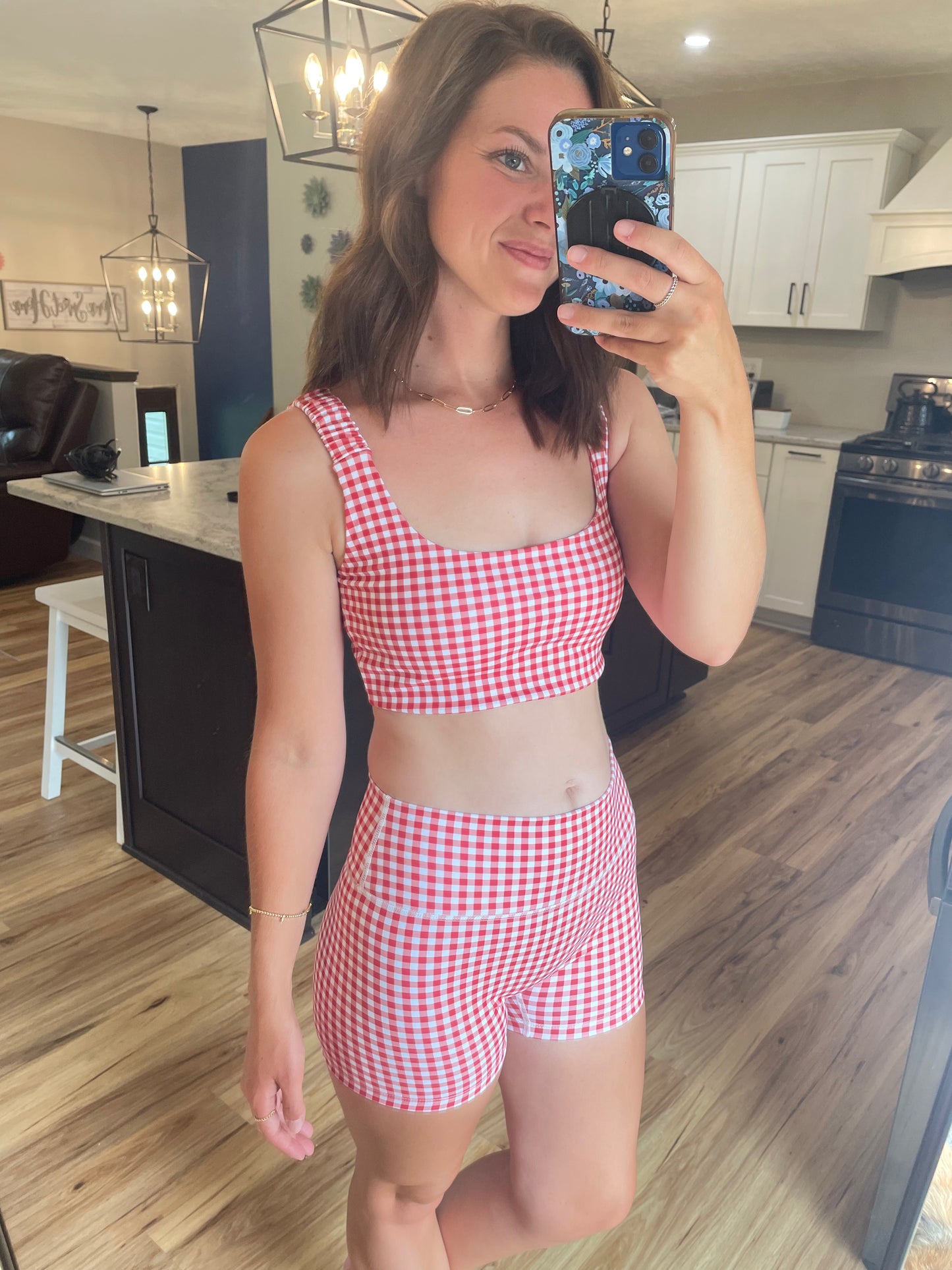 Gingham Bra Top
