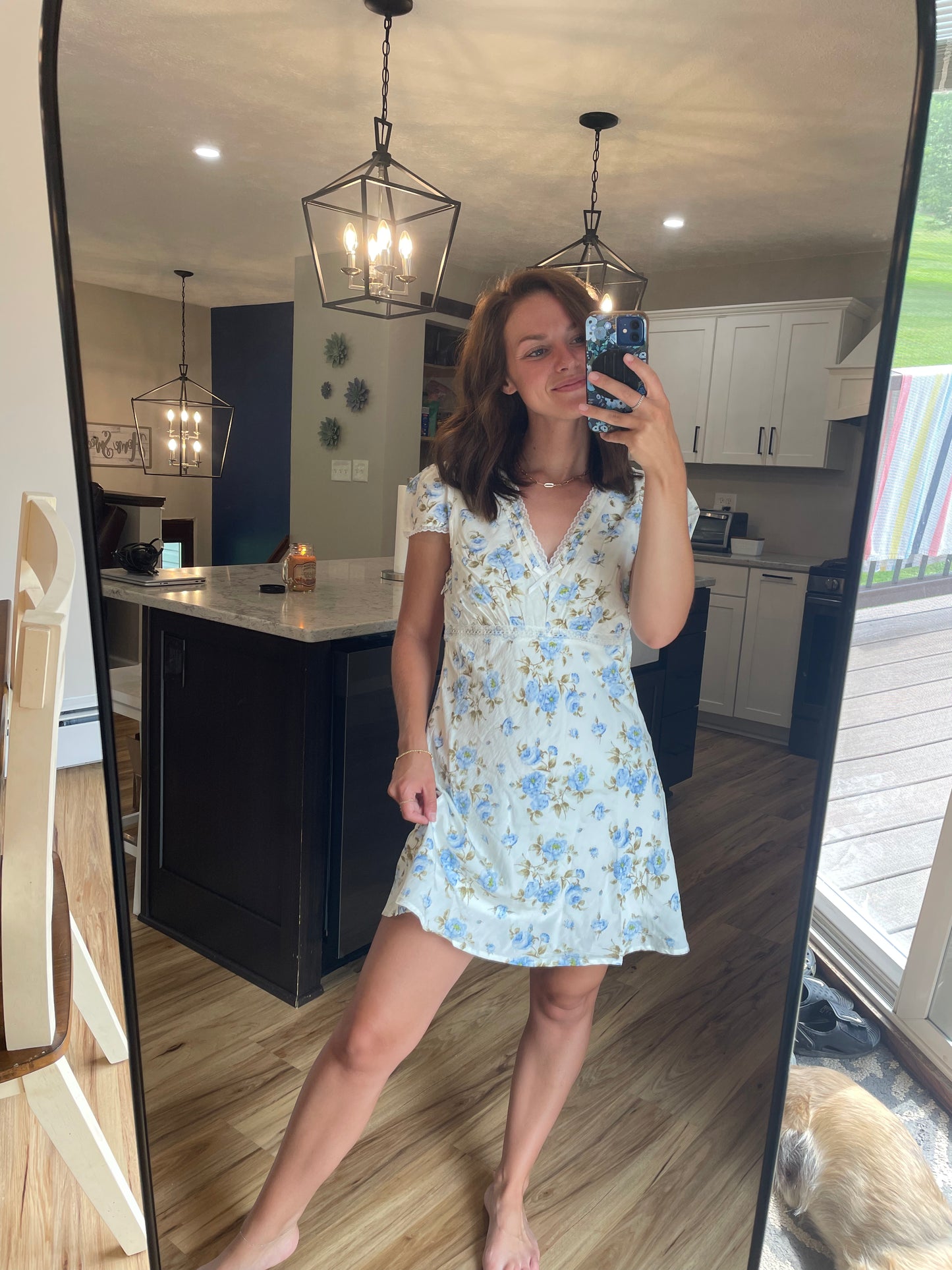 Floral Print Mini Dress