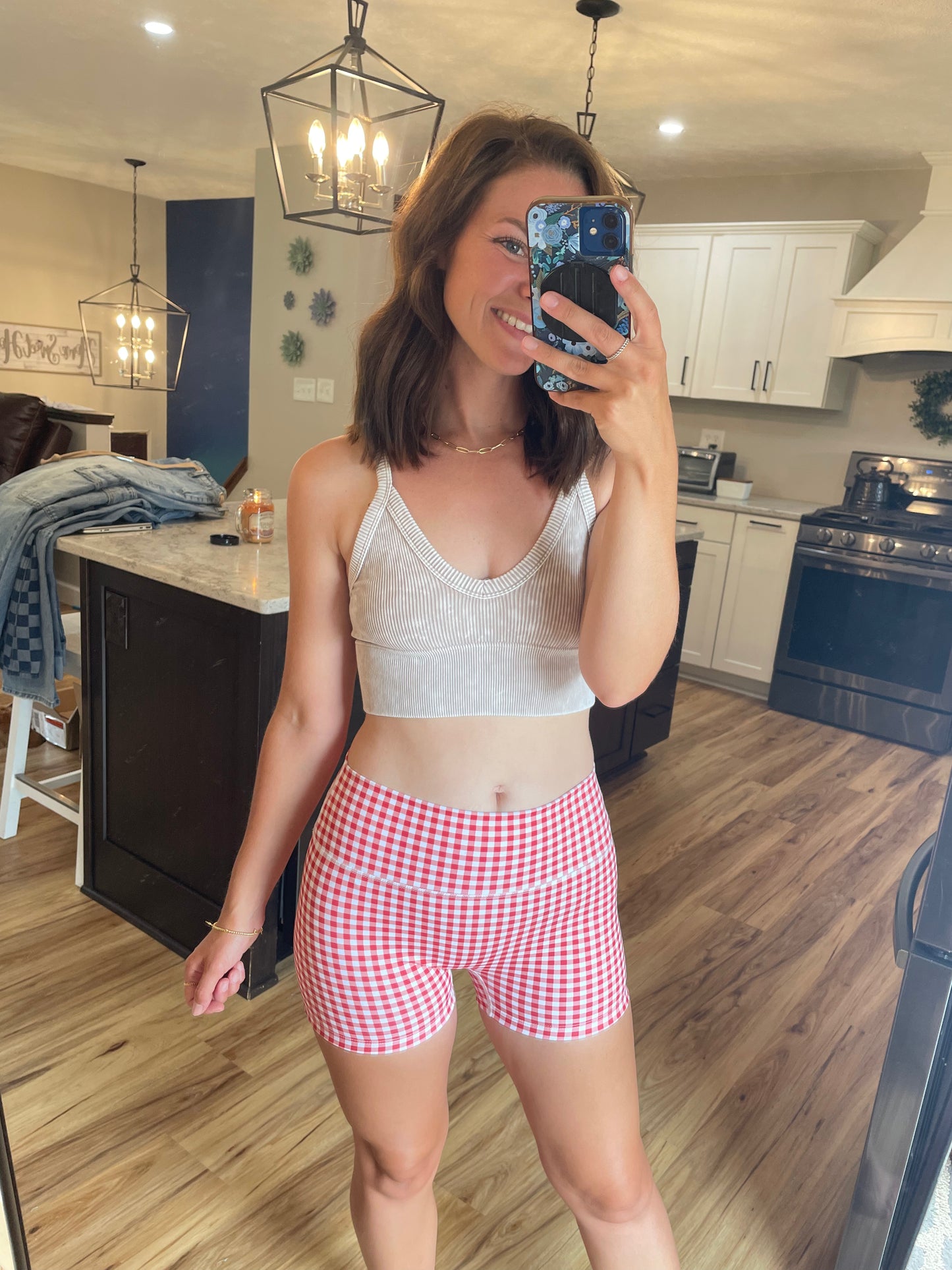 Washed Ribbed Bra Tank