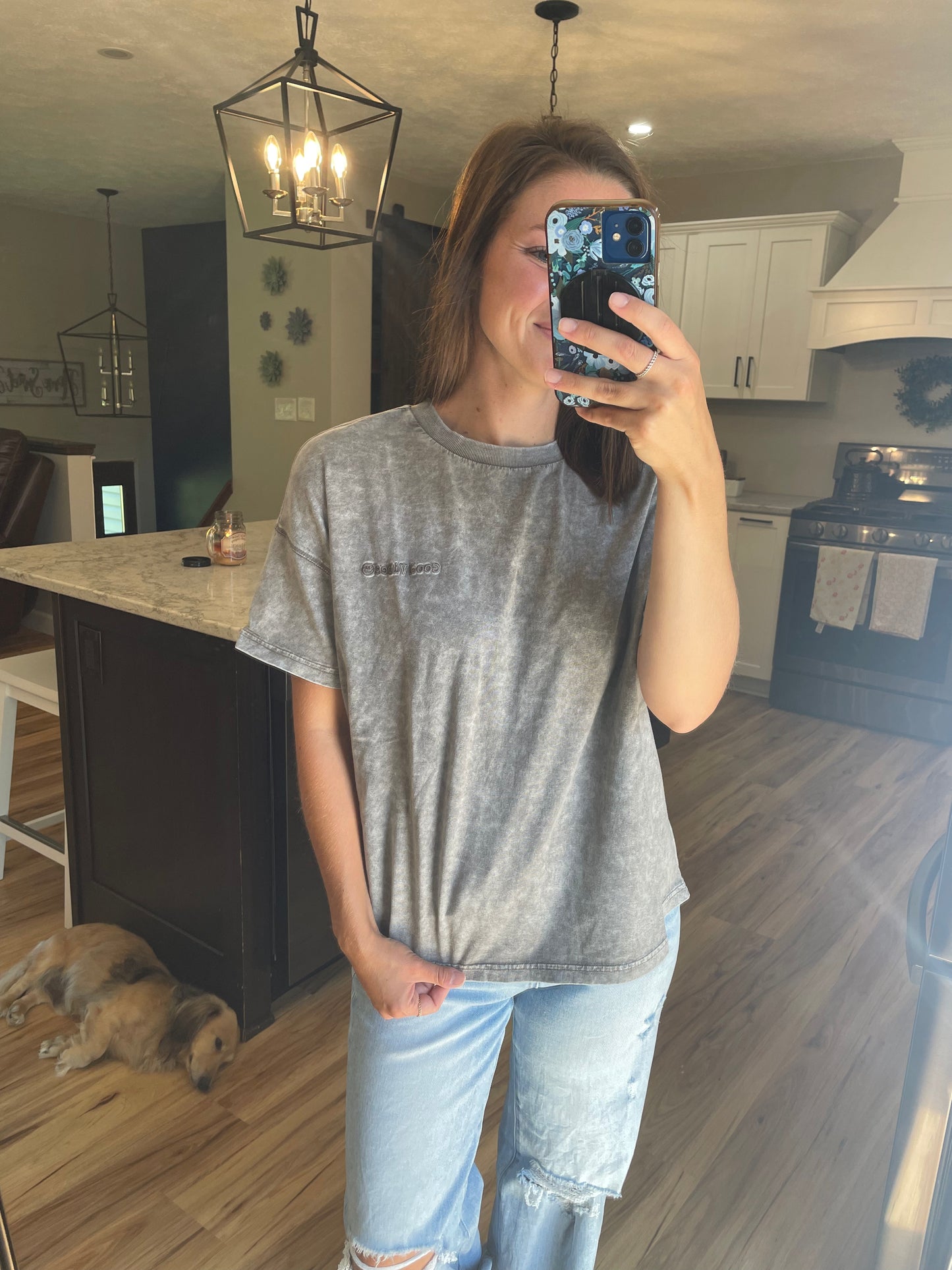 Washed Good Vibes Tee